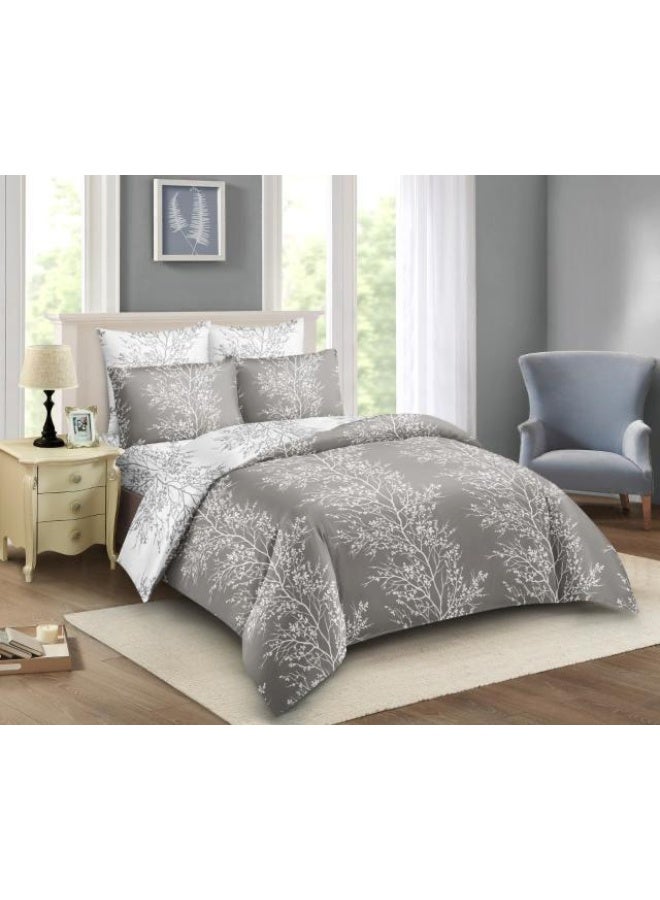 Luxury King 6-Piece Bedding Set –  simple Design, 220x240cm Duvet Cover with Fitted Sheet & 4 Pillowcases