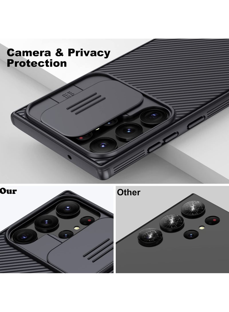 Nillkin For Samsung Galaxy S25 Ultra Case, Camera Lens Protection Slide Cover, TPU+PC Shockproof Bumper Back Cover, Anti-Fingerprint Mobile Phone Case, Slim Fit Protective Casing - Image 2