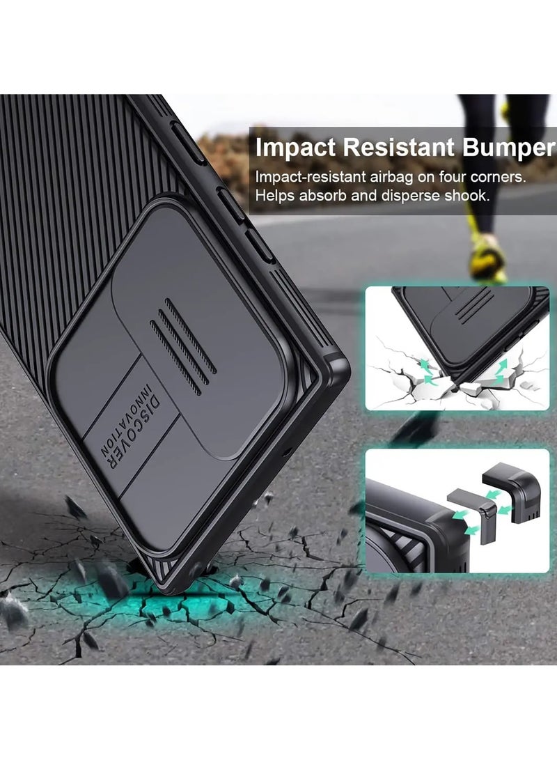 Nillkin For Samsung Galaxy S25 Ultra Case, Camera Lens Protection Slide Cover, TPU+PC Shockproof Bumper Back Cover, Anti-Fingerprint Mobile Phone Case, Slim Fit Protective Casing - Image 5