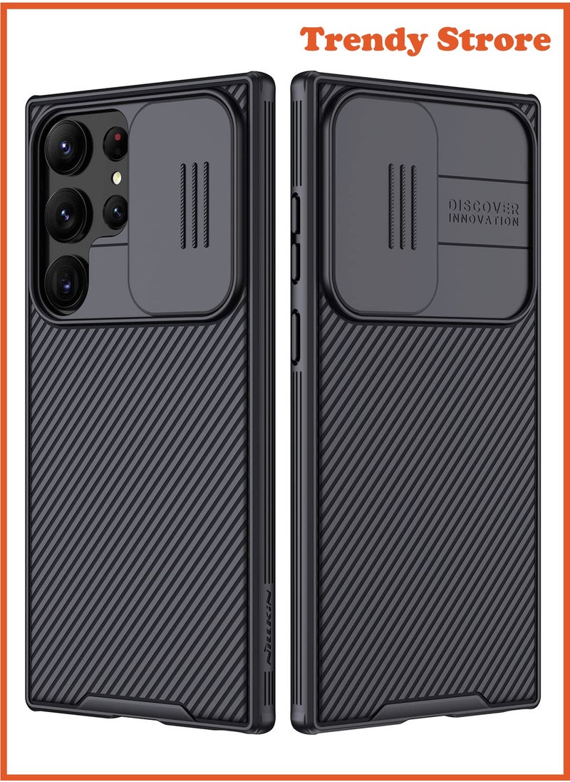 Nillkin For Samsung Galaxy S25 Ultra Case, Camera Lens Protection Slide Cover, TPU+PC Shockproof Bumper Back Cover, Anti-Fingerprint Mobile Phone Case, Slim Fit Protective Casing  - Image 1