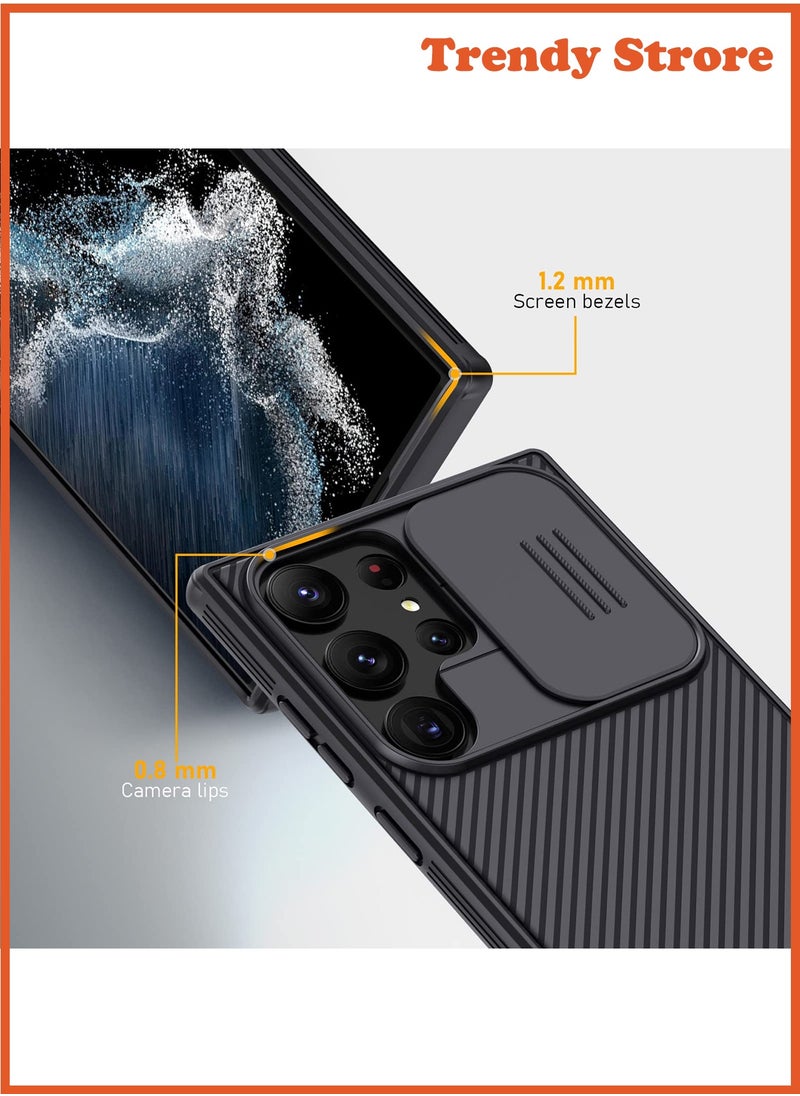 Nillkin For Samsung Galaxy S25 Ultra Case, Camera Lens Protection Slide Cover, TPU+PC Shockproof Bumper Back Cover, Anti-Fingerprint Mobile Phone Case, Slim Fit Protective Casing  - Image 4