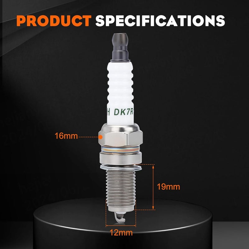 Hipa 14 132 11-S DCPR6E Spark Plug for Kohler XT650 XT675 XT775 XT800 RH255 RH265 XTX650 XTX675 XTX775 Lawn Mower Tractor Pack-of-2 - Image 2