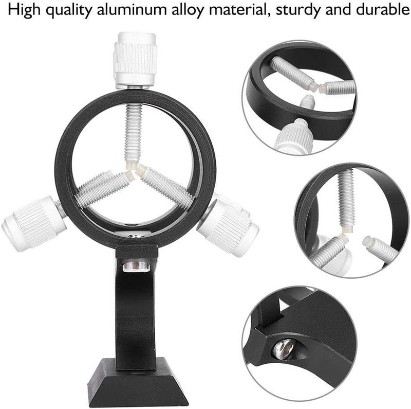 Maxmartt Finder Scope Bracket Telescope L-a-z-e-r Finder Bracket L-a-s-e-r Pointer Bracket Aluminum Alloy Adjustable Pointer Finder Scope Bracket for Astronomical Telescope - Image 4
