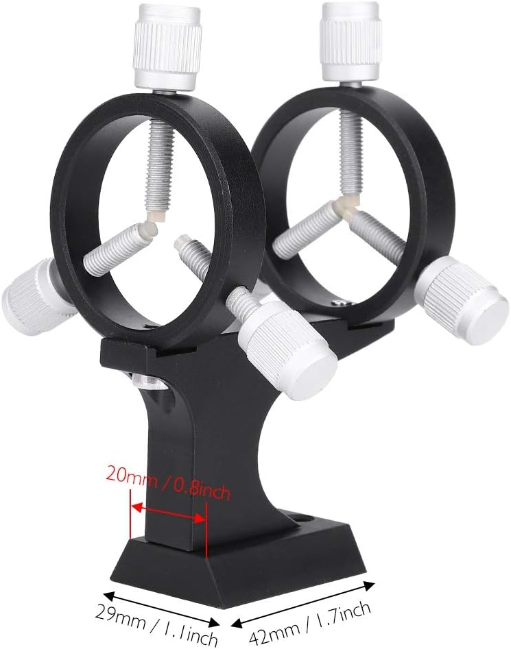 Maxmartt Finder Scope Bracket Telescope L-a-z-e-r Finder Bracket L-a-s-e-r Pointer Bracket Aluminum Alloy Adjustable Pointer Finder Scope Bracket for Astronomical Telescope - Image 3