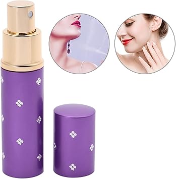 Filfeel Perfume Atomiser Bottle 10ml Aluminium Refillable Perfume Bottle Portable Empty Pump Lotion Perfume Atomizer Purple - Image 4