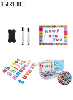 GROIC Classroom Magnetic Alphabet Letters Kit 234 Pcs with Double - Side Magnet White Board - Foam Alphabet Letters for Preschool Kids Toddler Spelling and Learning Colorful  - Image 1