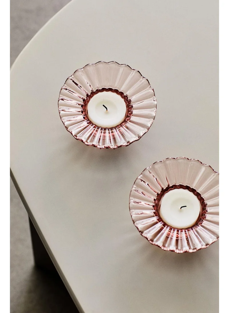 H&M Glass tealight holder