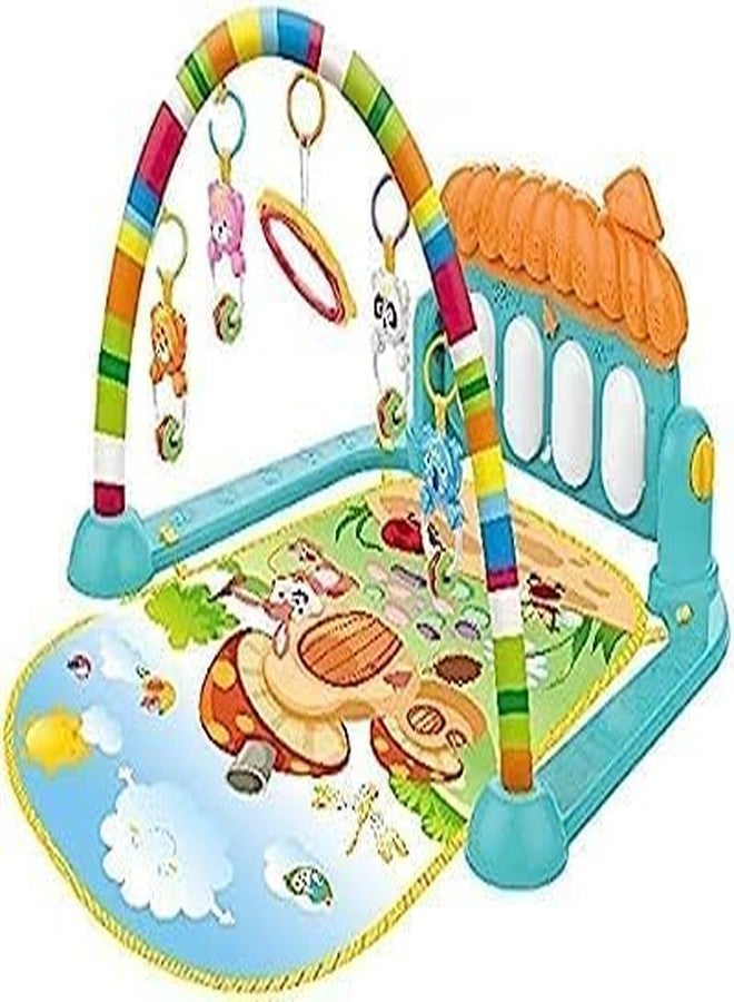 Aganta Musical Keyboard Mat Piano Gym Mat Gym & Fitness Rack for Kids (Orange) - Image 4