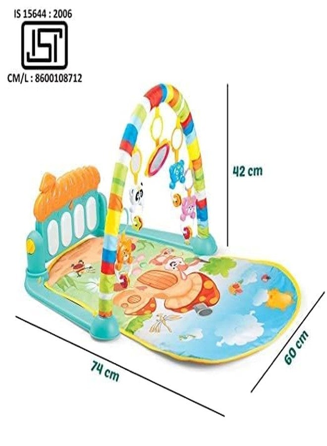 Aganta Musical Keyboard Mat Piano Gym Mat Gym & Fitness Rack for Kids (Orange) - Image 5