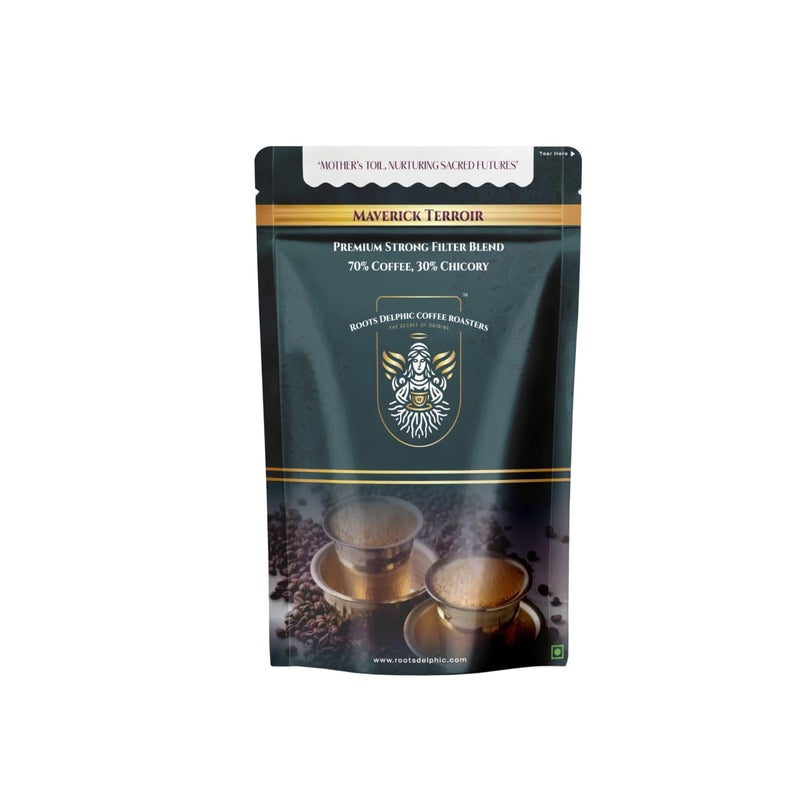 Roots Delphic Coffee Roasters Maverick Terroir Ground Coffee (500 grams, Classic Roast) - Image 1