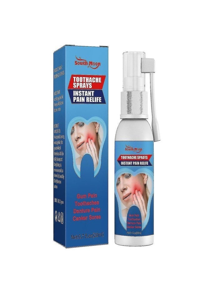 SOUTH MOON - Toothache relieving Spray, Instant teeth treatment relief toothache sprays, Freshen breath and improve oral health, Teeth treatment relief Toothache muscle pain sprays remedies teeth - Image 1