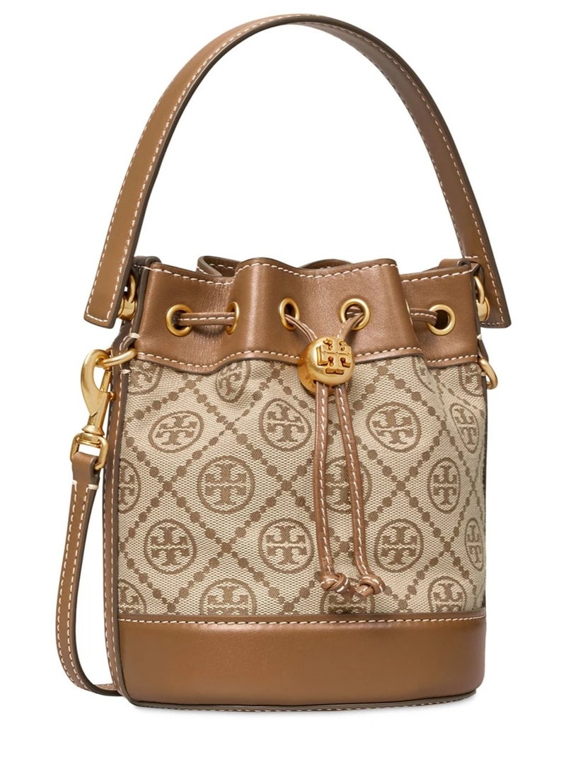 Burch Tory  Large T Monogram Jacquard Bucket Bag - Image 2