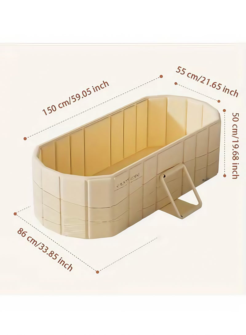 Foldable Bathtub for Adult Large Foldable Collapsible tub Portable Bathtub for Bathroom Folding SPA Tub for Shower Stall, Ideal for Small Spaces - Quick, Effortless Folding Bathtub - Image 2