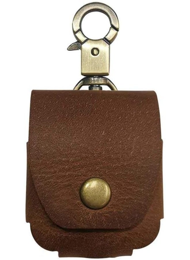 iGuard - By Leather Hang Case For Air Pods Brown - Image 1