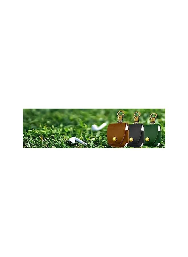 iGuard - By Leather Hang Case For Air Pods Brown - Image 1