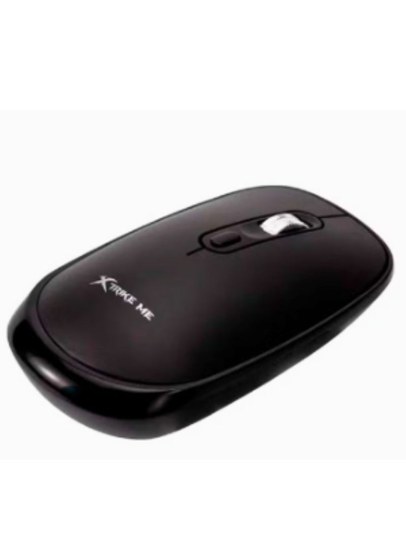 XTRIKE ME GW-119 Dual-Mode Wireless Mouse With Rechargeable Battery Black Body - Image 3