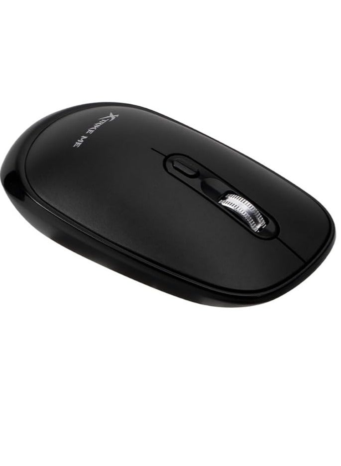 XTRIKE ME GW-119 Dual-Mode Wireless Mouse With Rechargeable Battery Black Body - Image 4