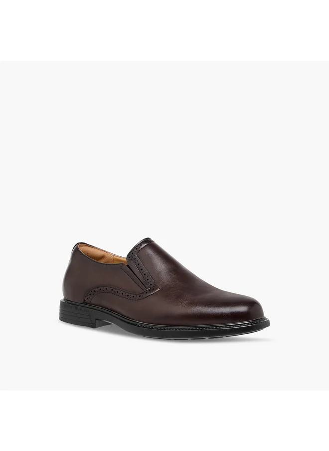 DUCHINI Men's Textured Slip-On Loafers