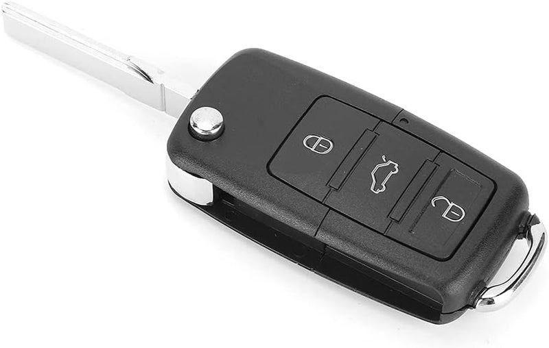 3 Button Car Key Fob Case Cover, Folding Remote Flip Shell, Black for 1995-2005 - Durable Replacement, Compact Design, Protects Smart Key - Image 1