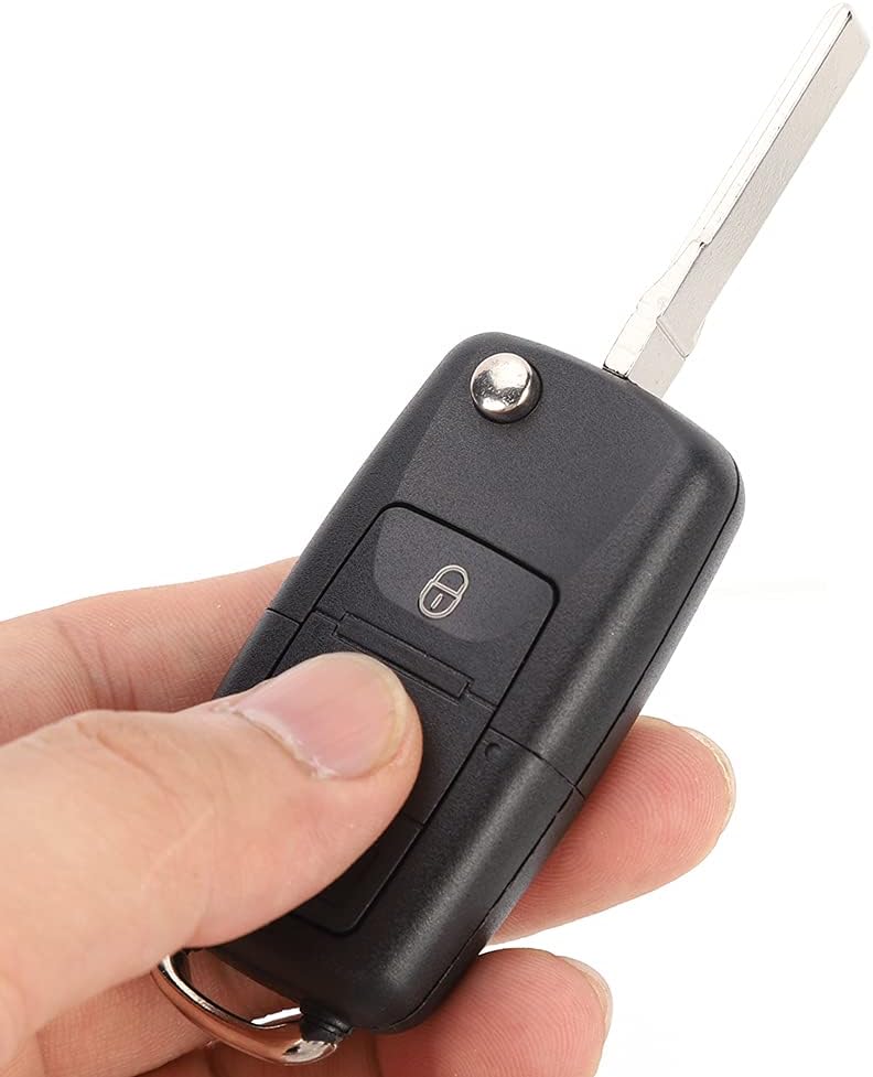 3 Button Car Key Fob Case Cover, Folding Remote Flip Shell, Black for 1995-2005 - Durable Replacement, Compact Design, Protects Smart Key - Image 5