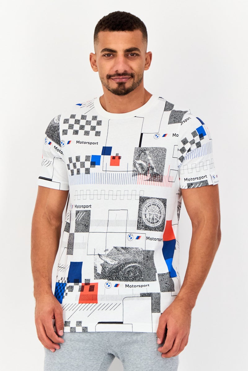 Puma x BMW Motorsport Men Sportswear Fit Short Sleeve Outdoor T Shirt, Multicolor - Image 1