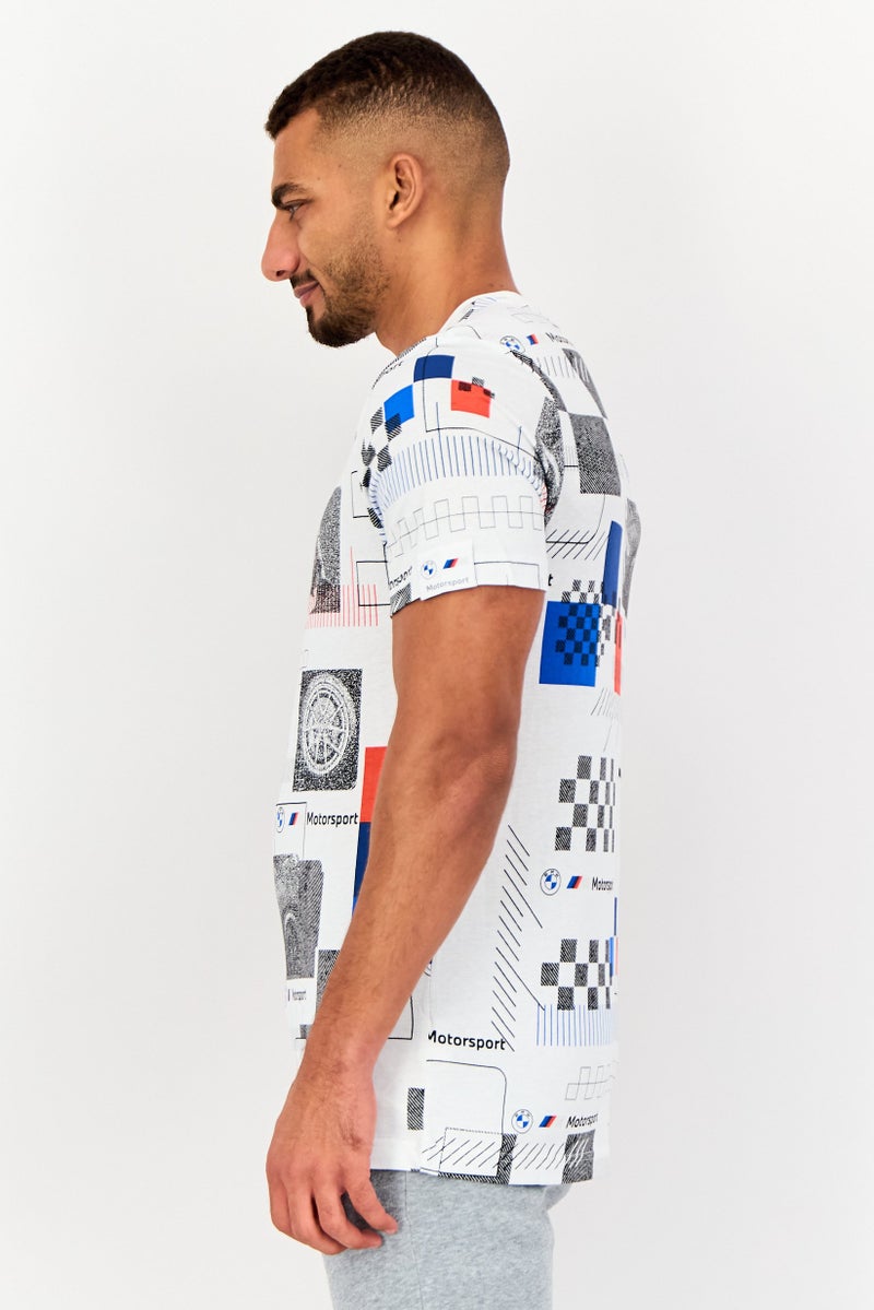 Puma x BMW Motorsport Men Sportswear Fit Short Sleeve Outdoor T Shirt, Multicolor - Image 3