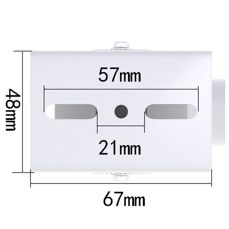 WiTi Extendable Mounting Pole for Security Surveillance Cameras,15.7-23.6 inch Adjustable Ceiling Mount Bracket for CCTV IP Camera,Outdoor Indoor Solid Metal Powder Spray Coating - Image 4