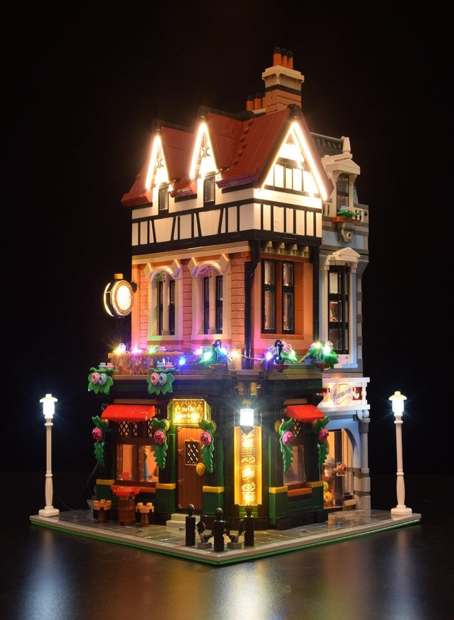 LightGo LED Lighting Kit Designed for Lego 10350 Tudor Corner Modular Buildings - Not Include Model (Remote Version) - Image 1