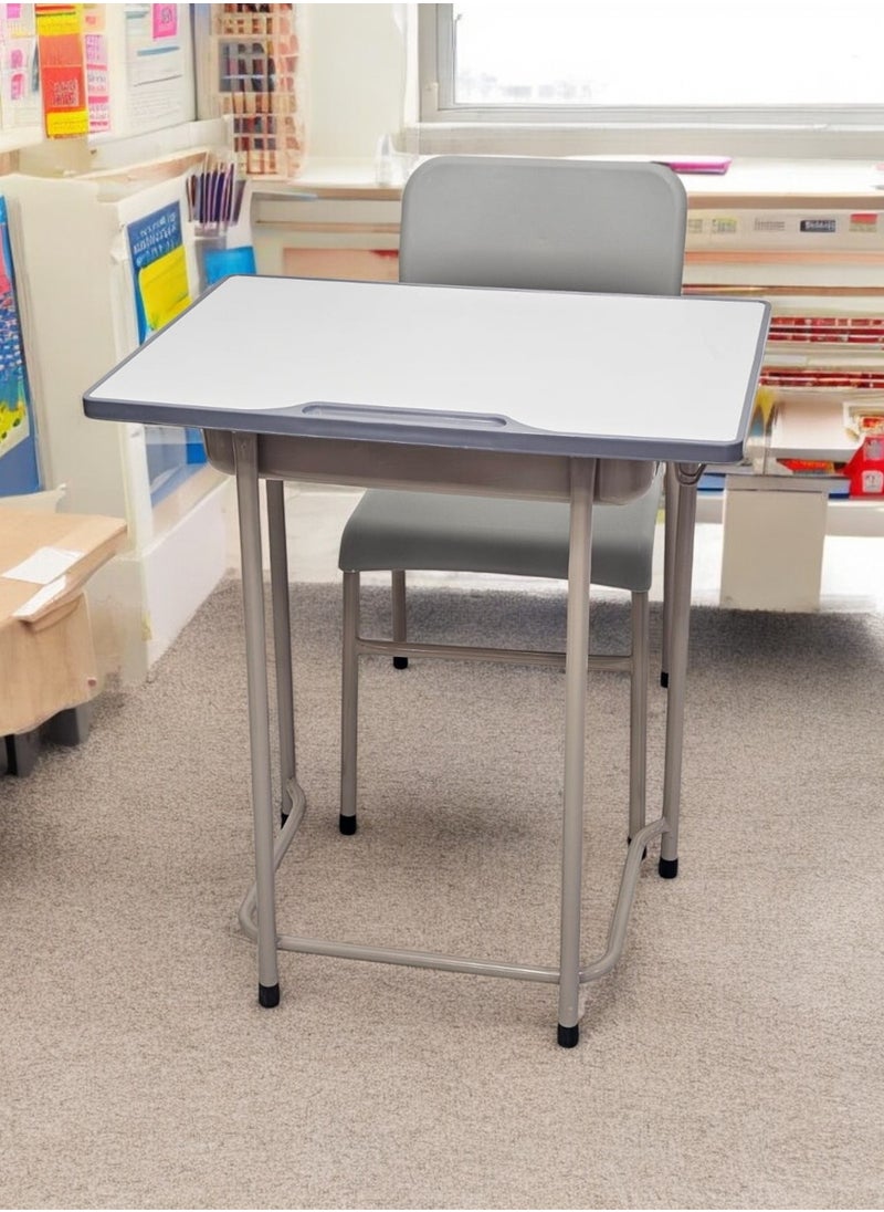 Multi Home Furniture Multi home furniture Education Study Table And Chair With Clock And Pencil Holder For Kids MH-ST23 Grey  - Image 2
