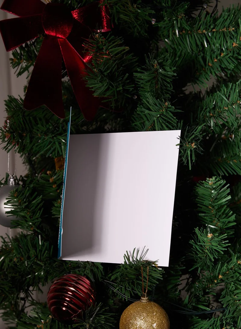 Shine Xmas Snowman Sequin Greeting Card