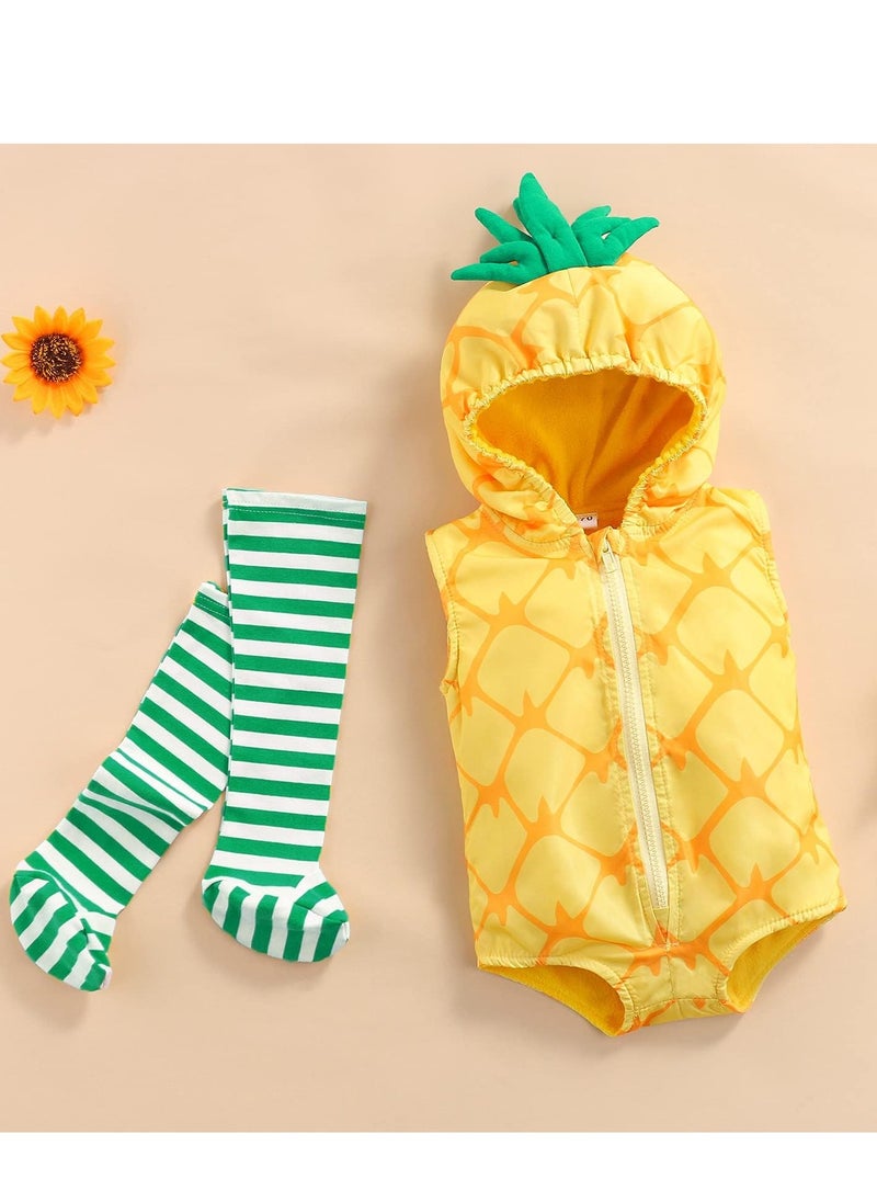 SYOSI Baby Costume Animal For Kids Infant Toddler Onesie Fruit Romper Jumpsuit Hooded Birthday Party Cartoon Clothes Dress Up Outfit  - Image 2