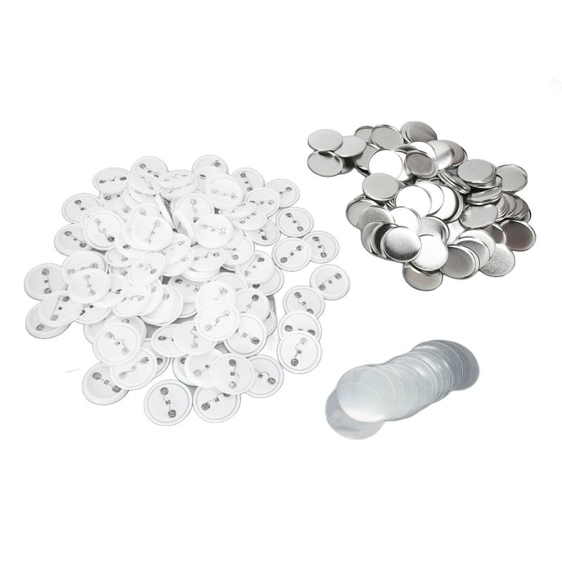 Aramox Rustproof Pin Back Button Parts 100 Sets Badge Making Supplies for Craft Personalized Gifts 44MM - Image 4