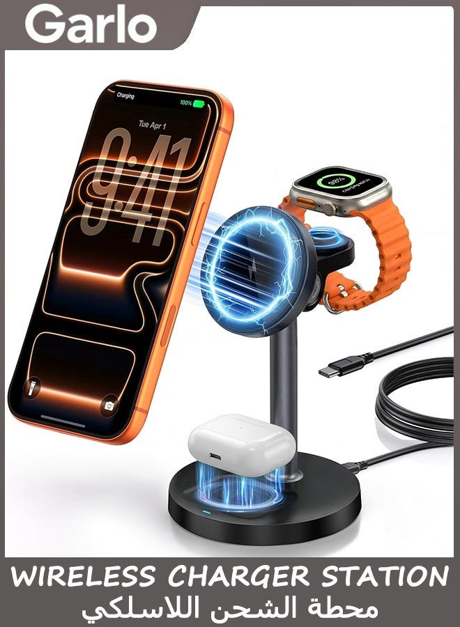 غارلو Garlo 3 In 1 Wireless Charger Station