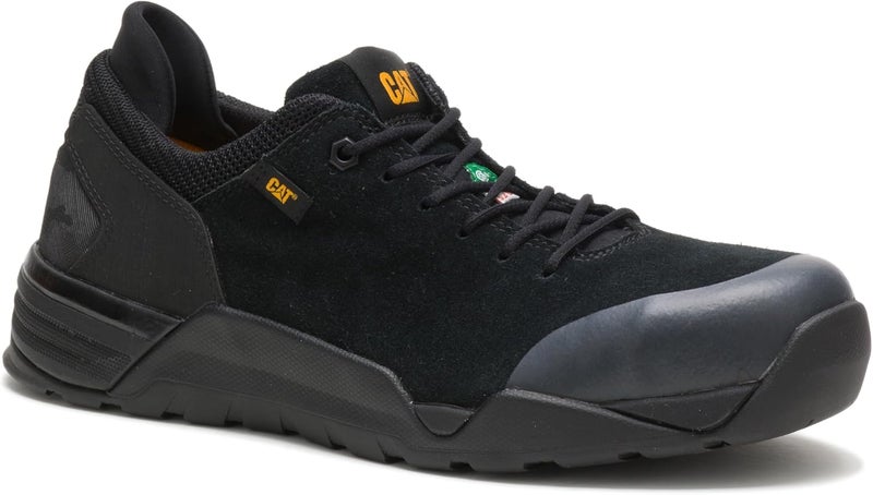 CATERPILLAR Men's Black Suede Safety Shoes - Image 1