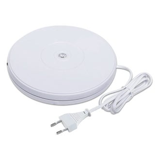 Syga Electric 360 Degree Automatic Motorized Mute Rotating Turntable for Photography Products Rotary 25CM Turn Table LED Lights Stereo Display Advertising Turntable Stand with 10KG Load Capacity - pzsku/Z8436B7544CAF75F1A195Z/45/1748265272/8acb9492-184c-41ca-9bec-ca0783767349
