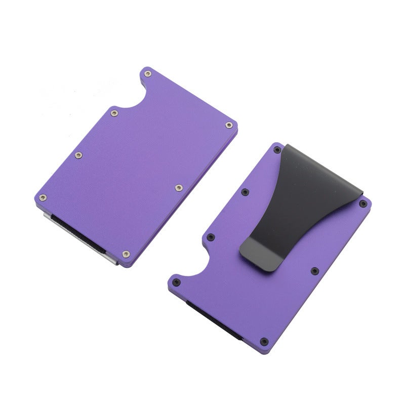 Aluminum Alloy Carbon Fiber RFID Blocking Business Card Holder - Image 2