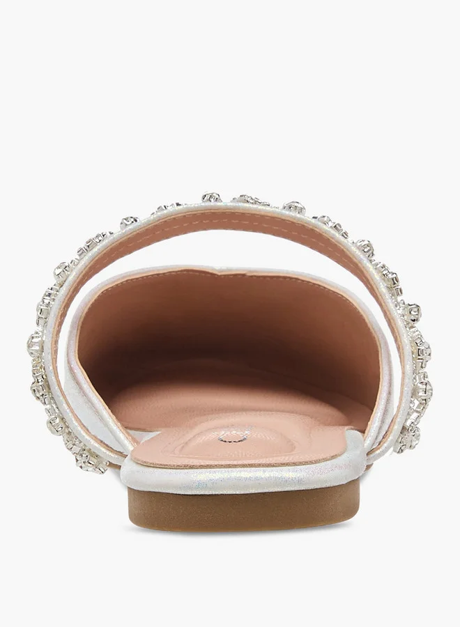 Celeste Girls' Embellished Slip-On Mules