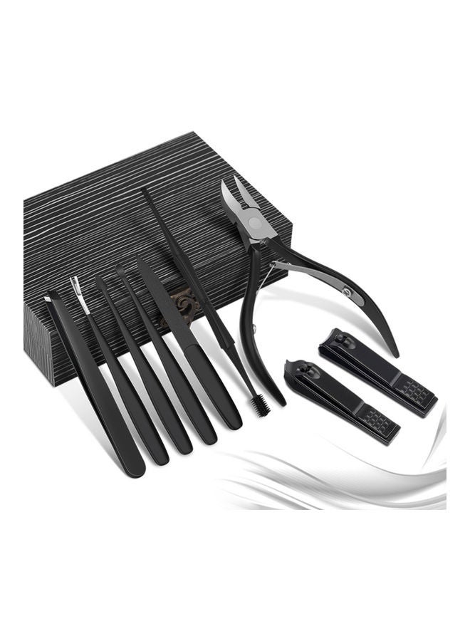 نيبمينينت طقم أدوات للعناية بأظافر اليدين والقدمين من 9 قطع أسود - Image 5