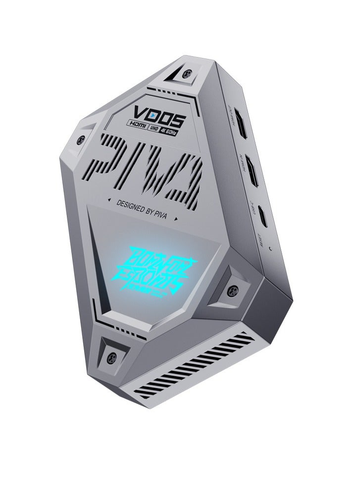 PIVA VD05 Live Streaming Adapter captures high-quality video and provides high-speed transmission without delay. Equipped with a built-in fan for multiple heat dissipation for long-term stable live streaming. - Image 2