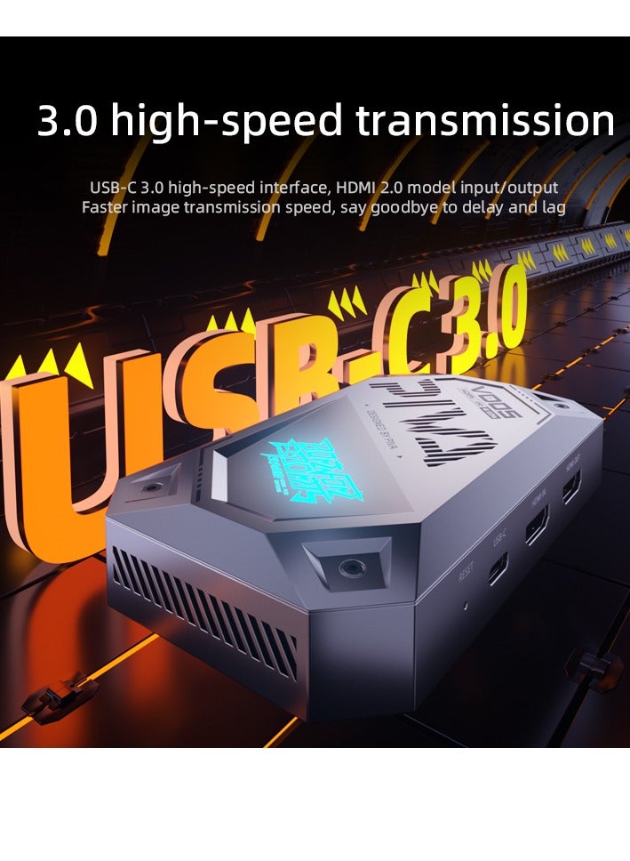 PIVA VD05 Live Streaming Adapter captures high-quality video and provides high-speed transmission without delay. Equipped with a built-in fan for multiple heat dissipation for long-term stable live streaming. - Image 5