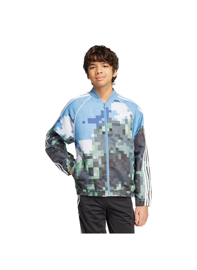 Adidas adidas AOP TRACKTOP Blue Originals Kids TRACK TOPS