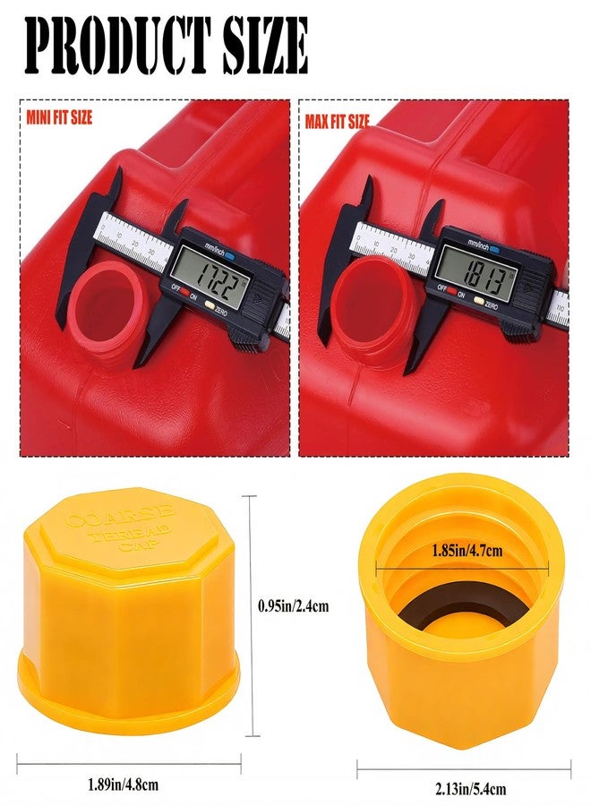 MEAJOO 2PCS Can Cap, Includes Spout Replacement Old Style(Yellow) - Image 2