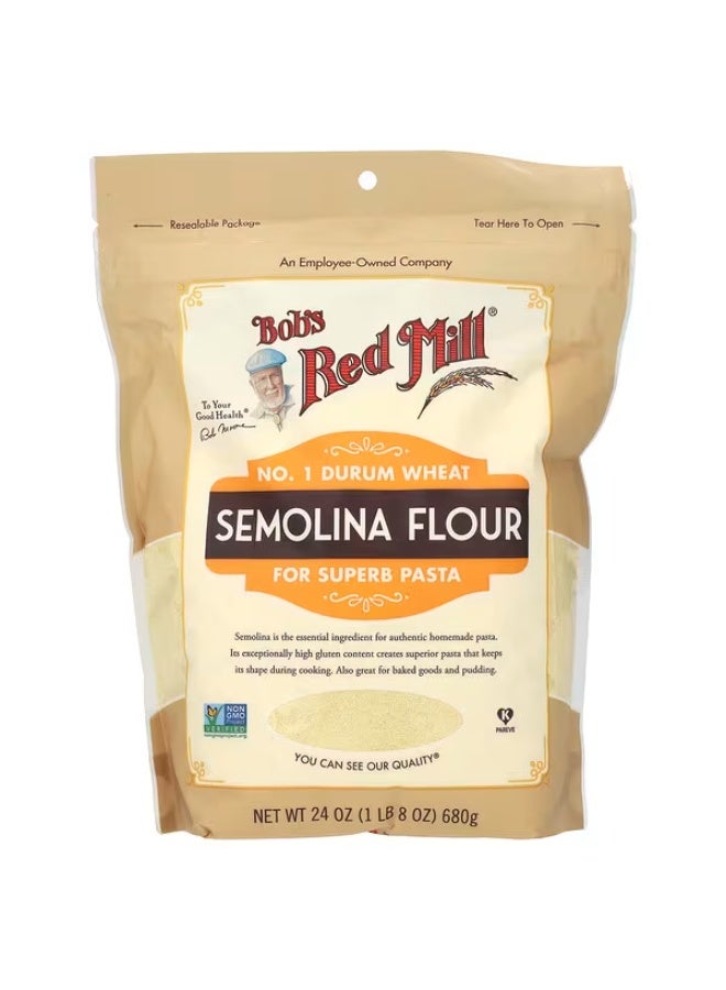 بوبز ريد ميل دقيق السميد من بوبز ريد ميل، 24 أونصة (680 جم)