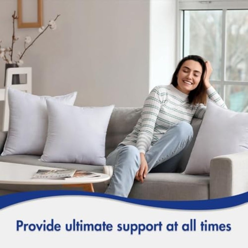 12x20 Pillow Inserts, Down Alternative Pack of 2 Decorative Throw Pillows for Sofa Couch Bed, Ultra Soft Fluffy Bed Sleeping Form - Image 4