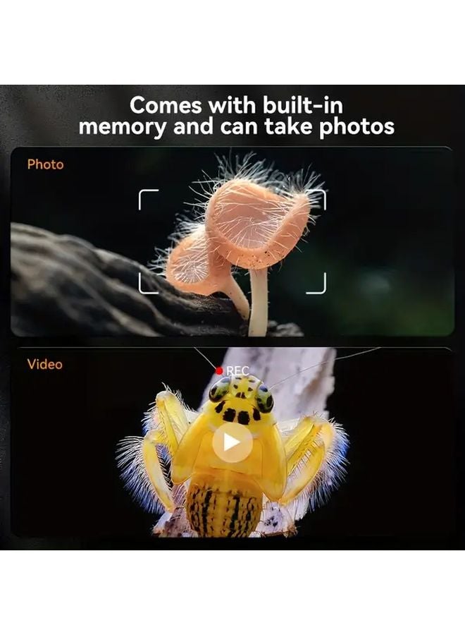 Black 4.3 Inch 1000X HD Digital Microscope 108MP Computer USB Plug Play Real Time Zoom - Image 3