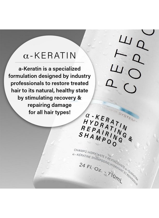 Peter Coppola PETER COPPOLA a-Keratin Hydrating & Repairing Shampoo - Ultra-repairing & Gentle Cleansing Sulfate Free Shampoo Repairs Damaged Hair - Nourishes, Conditions, And Prevent Breakage (10 Fl Oz)  - Image 4