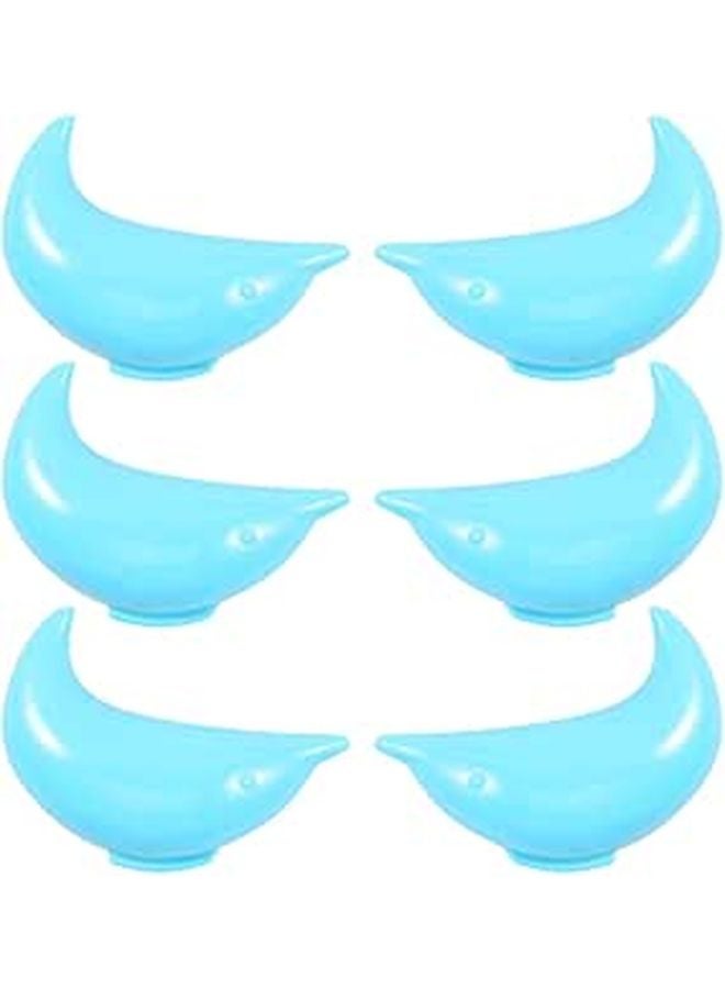 6Pcs Blue Dolphin Shape Corner Protectors Soft Edge Guards For Childproofing Furniture - Image 1