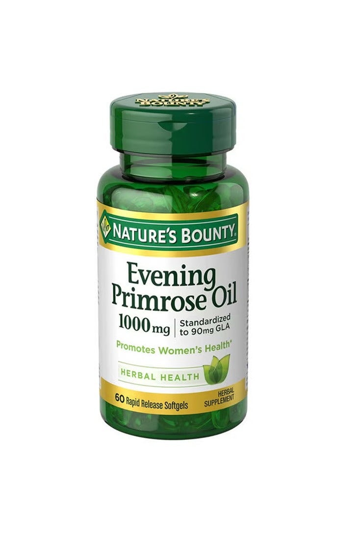 NATURE'S BOUNTY Evening Primrose Oil 1000Mg - 60 Rapid Release Softgels - Image 1