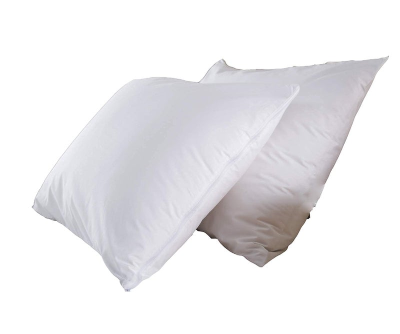 Niagara Sleep Soluti Niagara 8 Pack King Pillow Protectors with Zipper  Premium Cotton Sateen Blend Tight Weave Lab Tested Non Noisy Zip Covers Breathable Non Crinky (20x36 Inches)  - Image 3