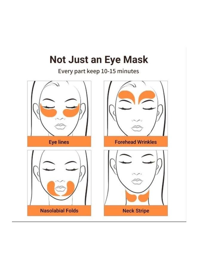 Disaar Vitamin C Vitamin C & Hyaluronic Acid Brightening & Moisturizing Eye Mask - Dark Circles & Wrinkles Removal - 1.5 ml / 60 Piecesand Hyaluronic Acid Brightening and Moisturizing Eye Mask – Dark Circles and Wrinkles Removal - Image 2